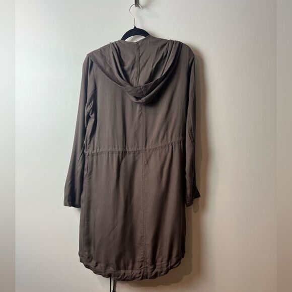 NWT Sun & Shadow Hooded Anorak Jacket Drape Front SZ S - Picture 4 of 14